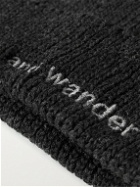 And Wander - Logo-Embroidered Ribbed Wool Beanie