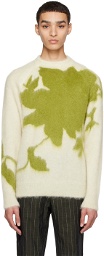 Erdem White Crewneck Sweater