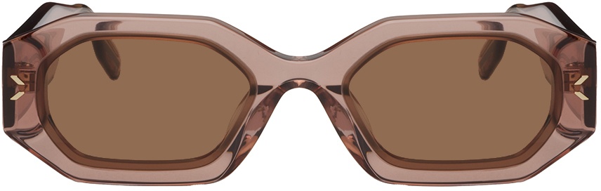 Photo: MCQ Pink Geometric Sunglasses