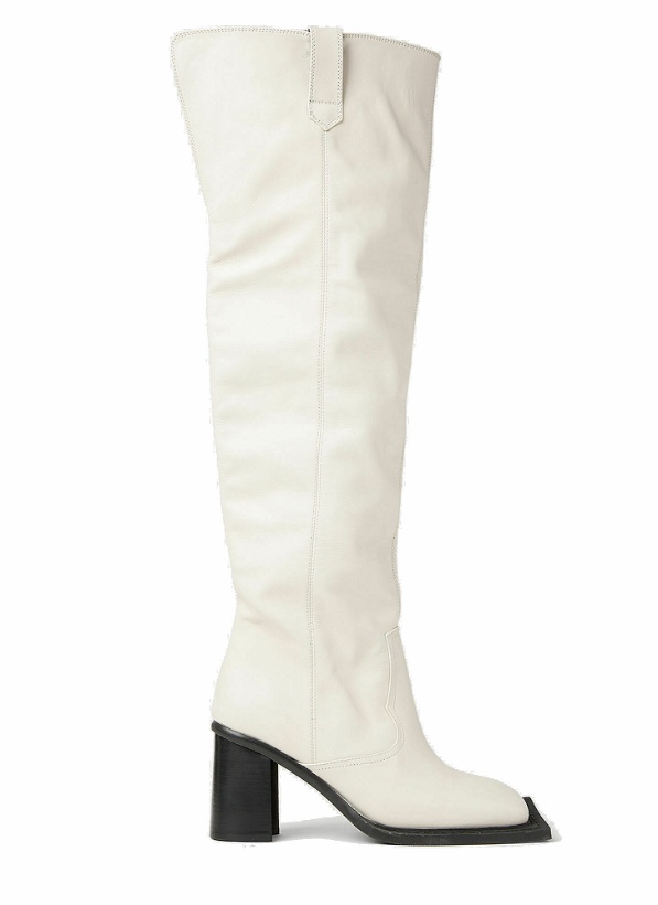 Photo: Ninamounah - Howl Knee High Boots in White