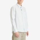 A.P.C. Men's Edouard Button Down Stripe Shirt in Pale Green