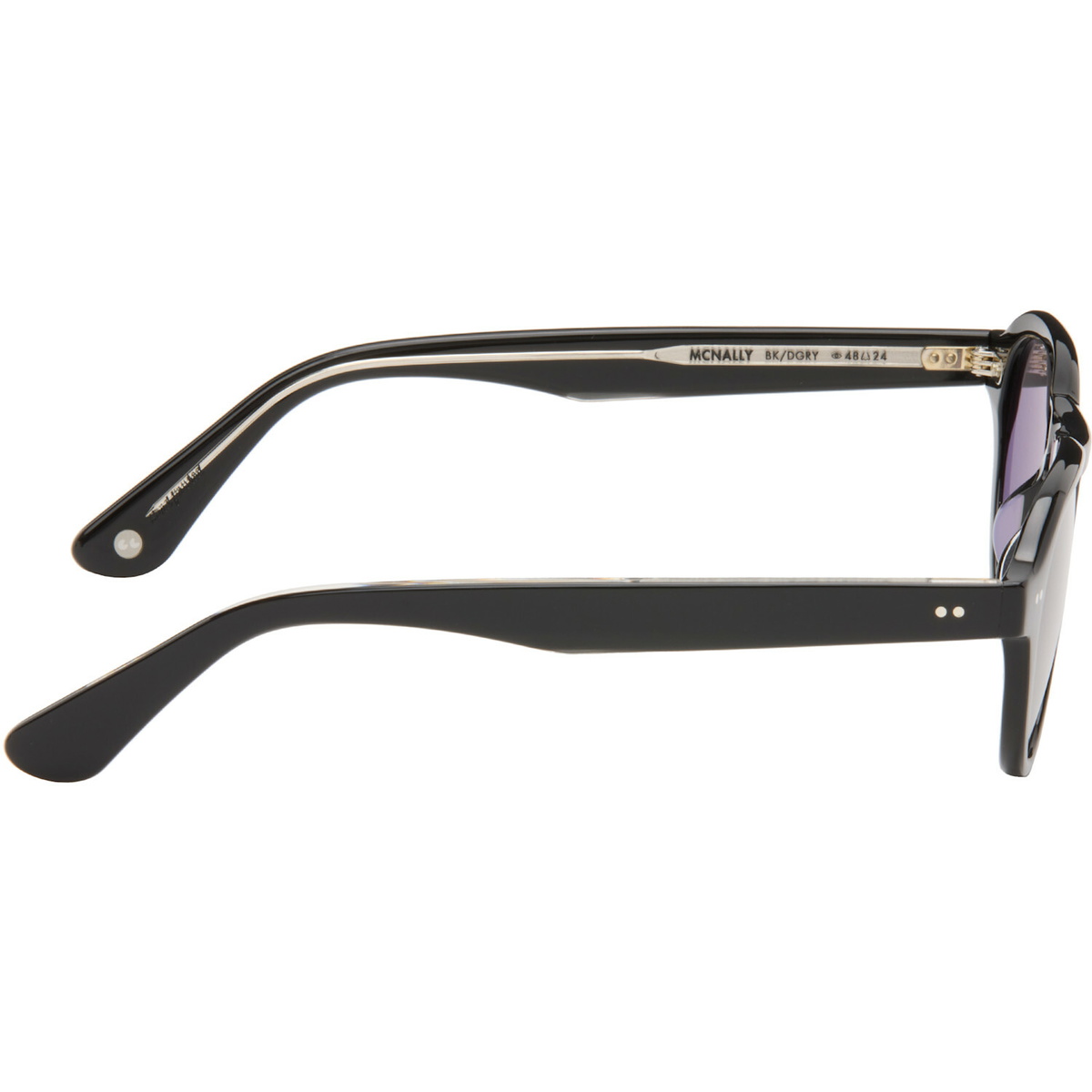 Garrett Leight Black McNally Sunglasses