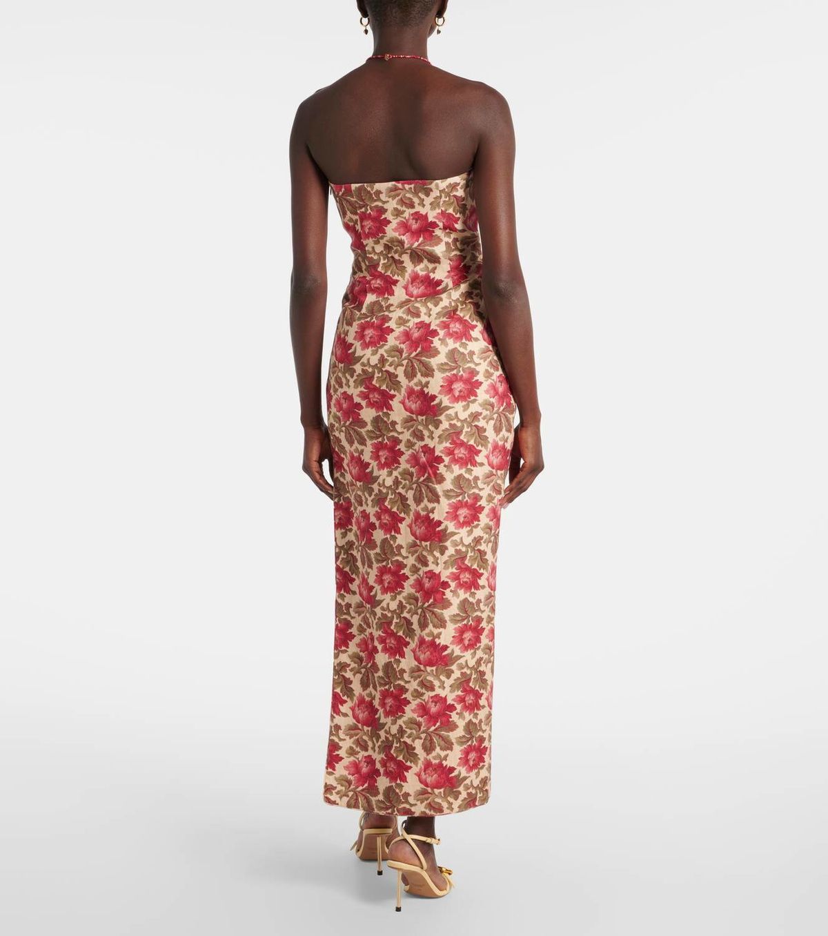 strapless open back dress ROMY STRAPLESS DRESS – POSSE main image 0