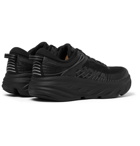 Hoka One One - Bondi 7 Rubber-Trimmed Mesh Running Shoes - Black