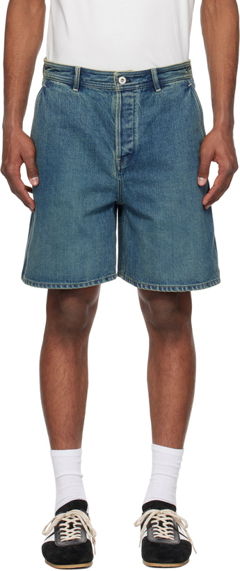 Photo: Jil Sander Blue Faded Denim Shorts
