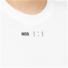 McQ Women's Contrast Logo T-Shirt in Optic White