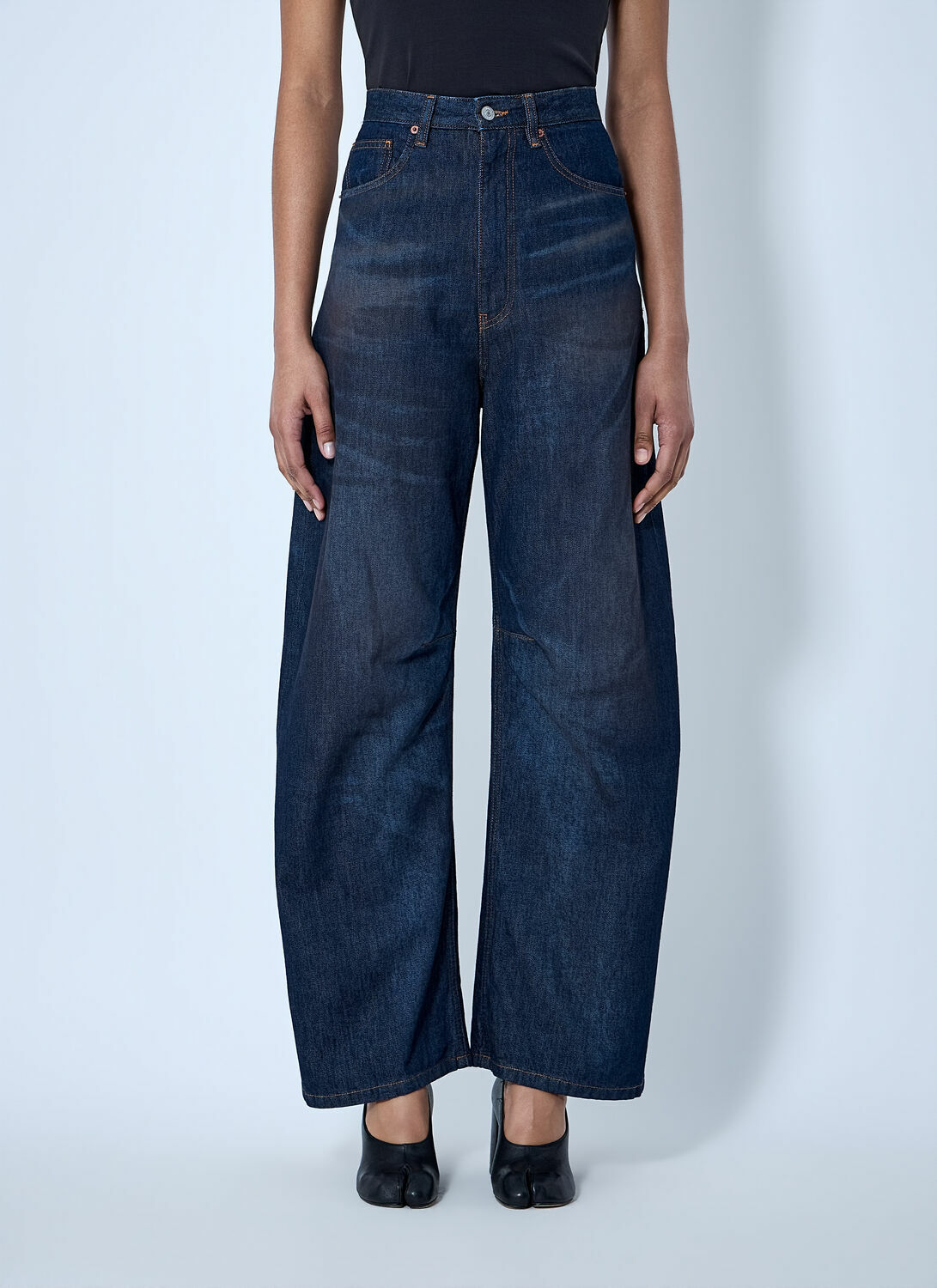 MM6 Maison Margiela Wide-Leg Denim Trousers
