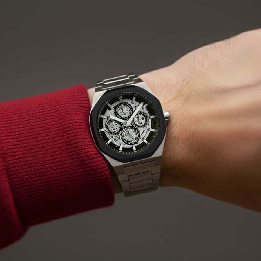 Thomas Earnshaw Drake Triple Calendar Black Dial Mens Watch ES-8308-44