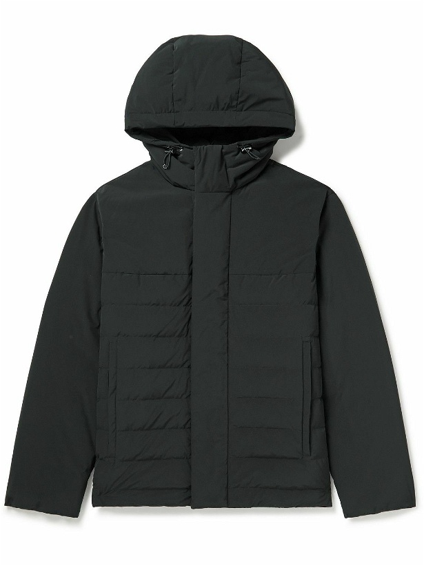 Photo: Theory - Nicholas Quilted Shell Hooded Down Jacket - Black