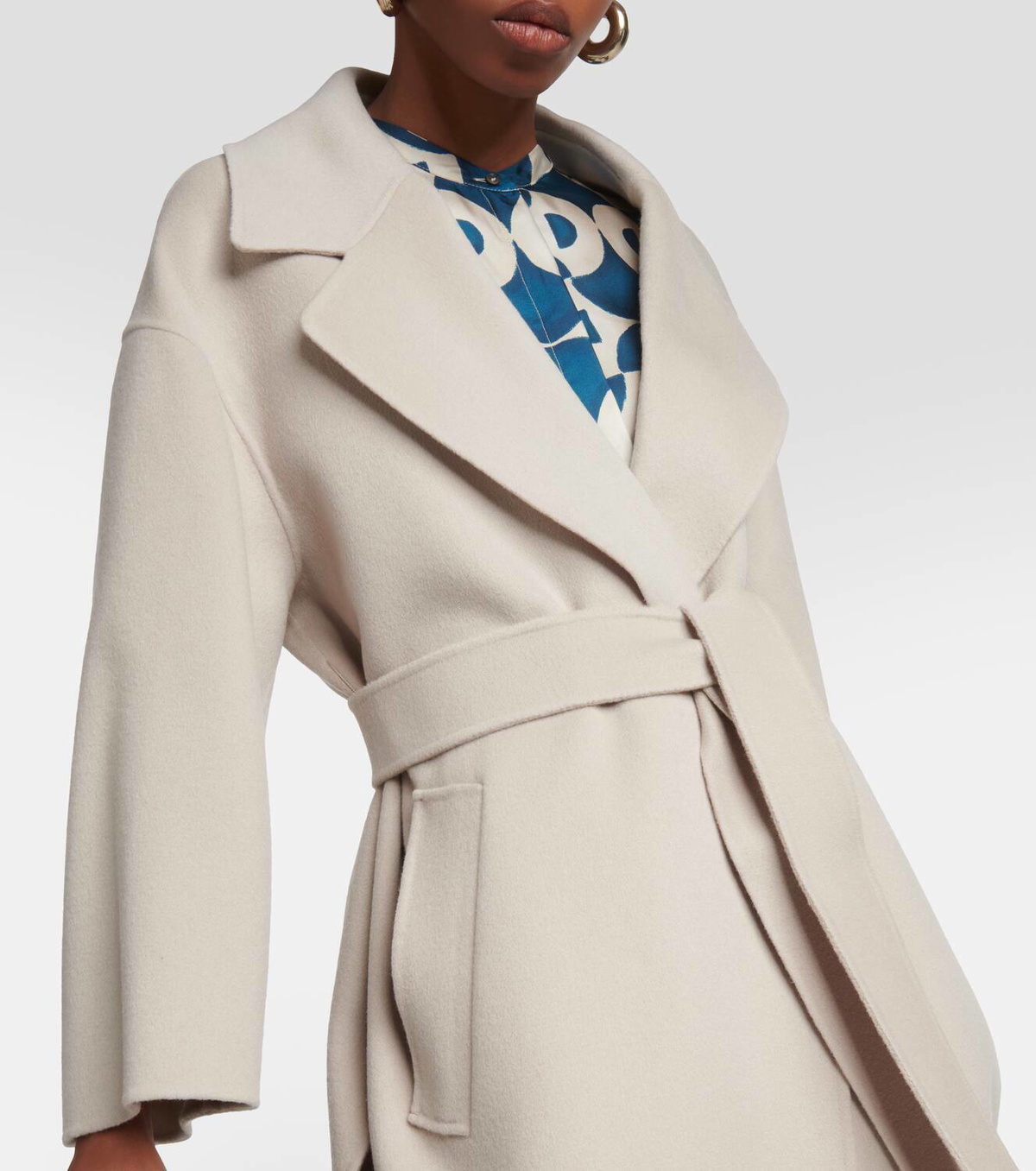 S Max Mara Africa wool coat S Max Mara