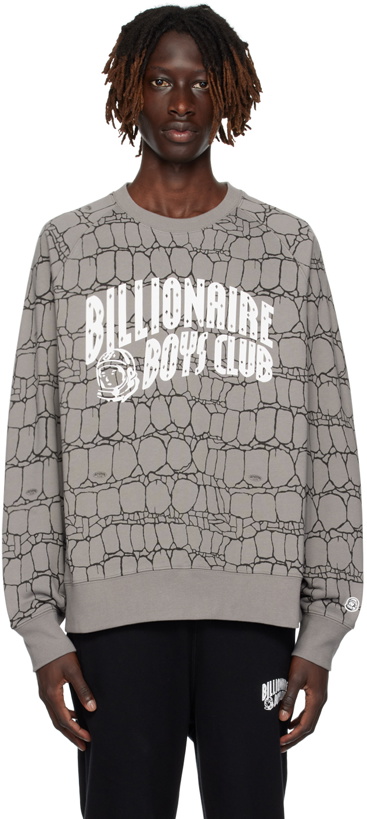 Photo: Billionaire Boys Club Gray Printed Sweatshirt
