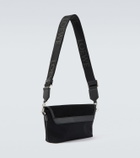 Loewe Flex Mini canvas and suede messenger bag