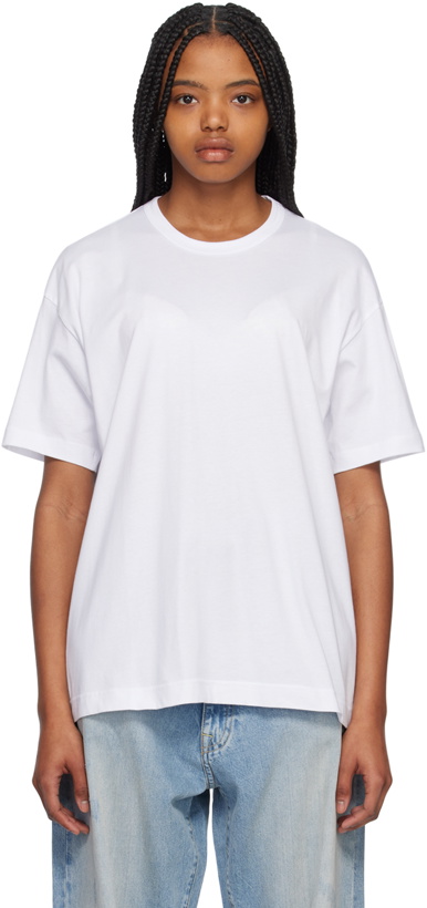 Photo: Comme des Garçons Shirt White Crewneck T-Shirt
