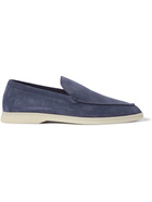 LORO PIANA - Summer Walk Suede Loafers - Blue