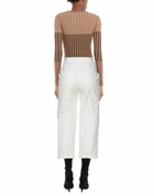 Manila Grace Womens Pants Ivory