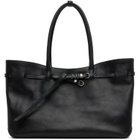 MARGESHERWOOD Black Leather 'Grandma' Used Large Tote