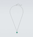 Mateo Sterling silver pendant necklace with malachite