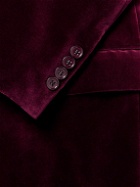 Ralph Lauren Purple label - Cotton-Velvet Tuxedo Jacket - Burgundy