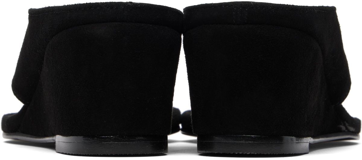 LE17SEPTEMBRE Black Suede Wedge Heeled Sandals