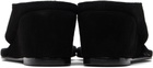 LE17SEPTEMBRE Black Suede Wedge Heeled Sandals
