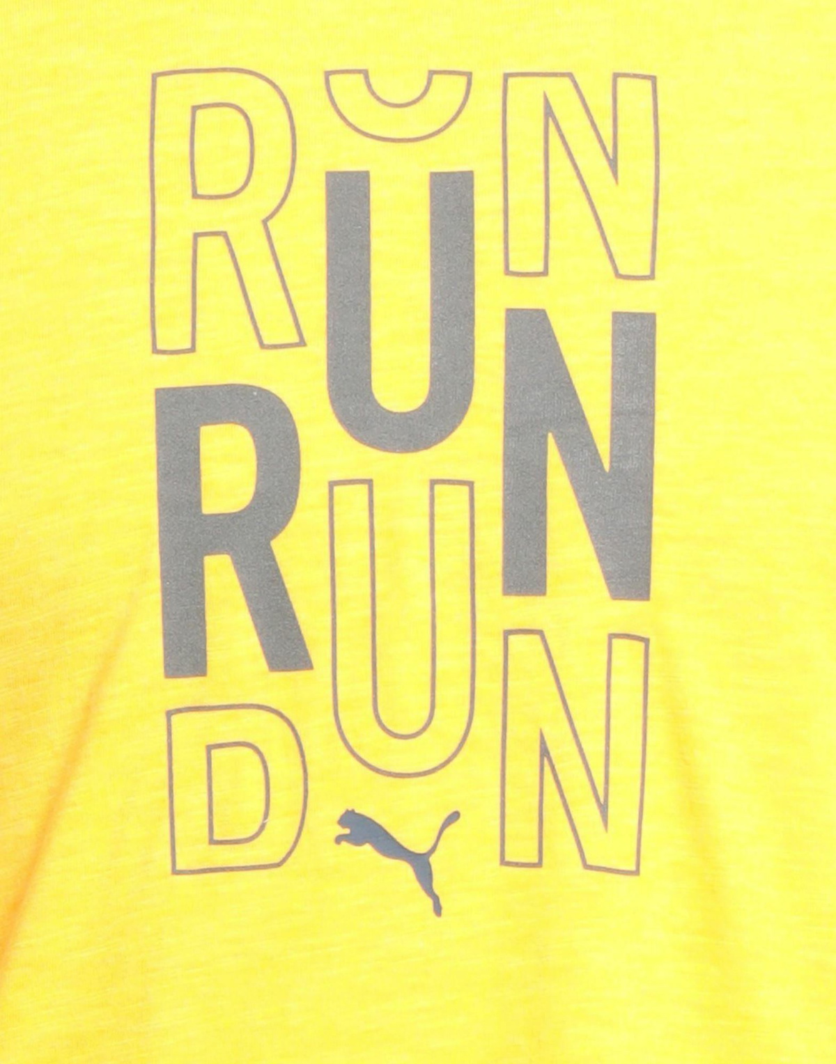 Puma Mens T-shirt in Yellow