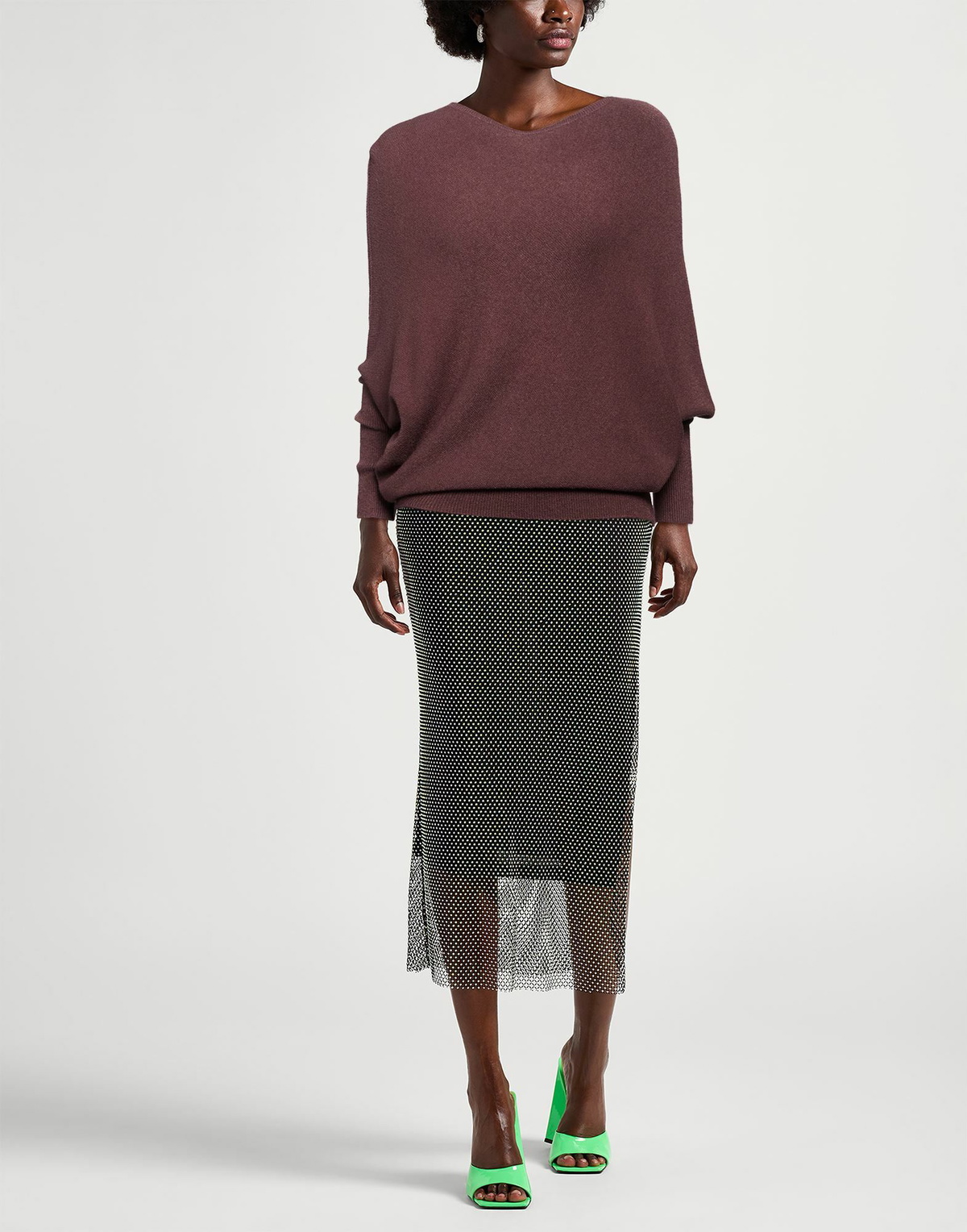 Manila Grace Womens Sweater in Brown