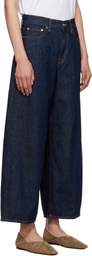 6397 Blue Cropped Roomy Jeans