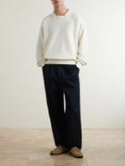 Polo Ralph Lauren - Wimbledon Logo-Embroidered Cotton Sweatshirt - White