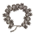 Saint Laurent Silver Pineapple Link Bracelet