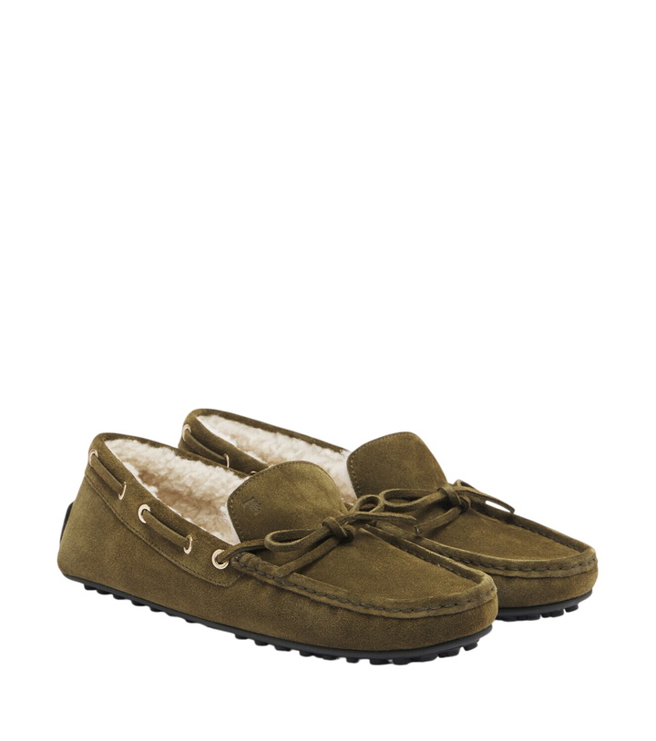 Photo: Tod's Gommino® shearling-lined suede boat shoes