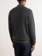 N.PEAL - Temple Cashmere Half-Zip Sweater - Gray