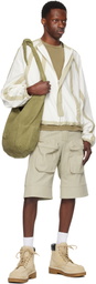 Tondolo White & Taupe Saccharinum Cardigan