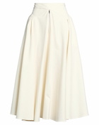 Khaite Womens Midi skirt Ivory