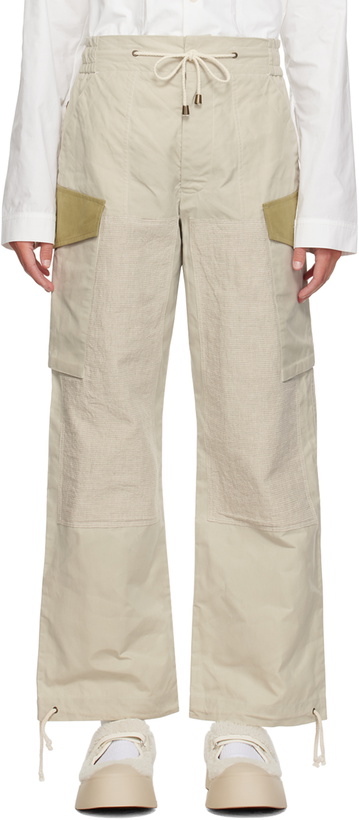 Photo: Nicholas Daley Beige Drawstring Trousers