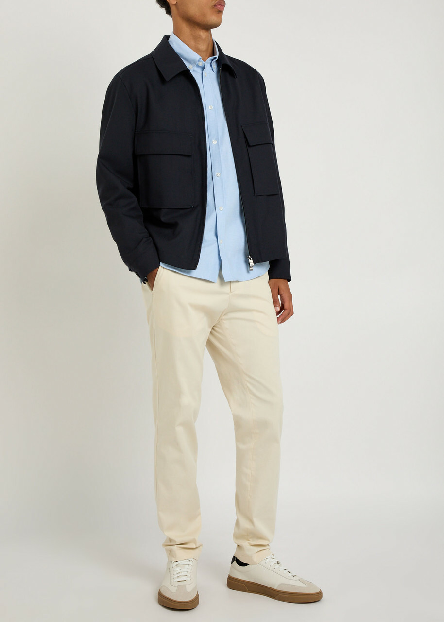 Boss Wool Overshirt Navy