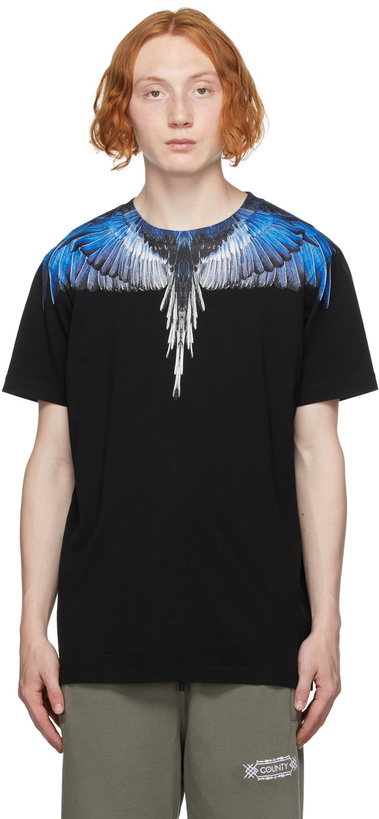 Photo: Marcelo Burlon County of Milan Black & Blue Wings T-Shirt