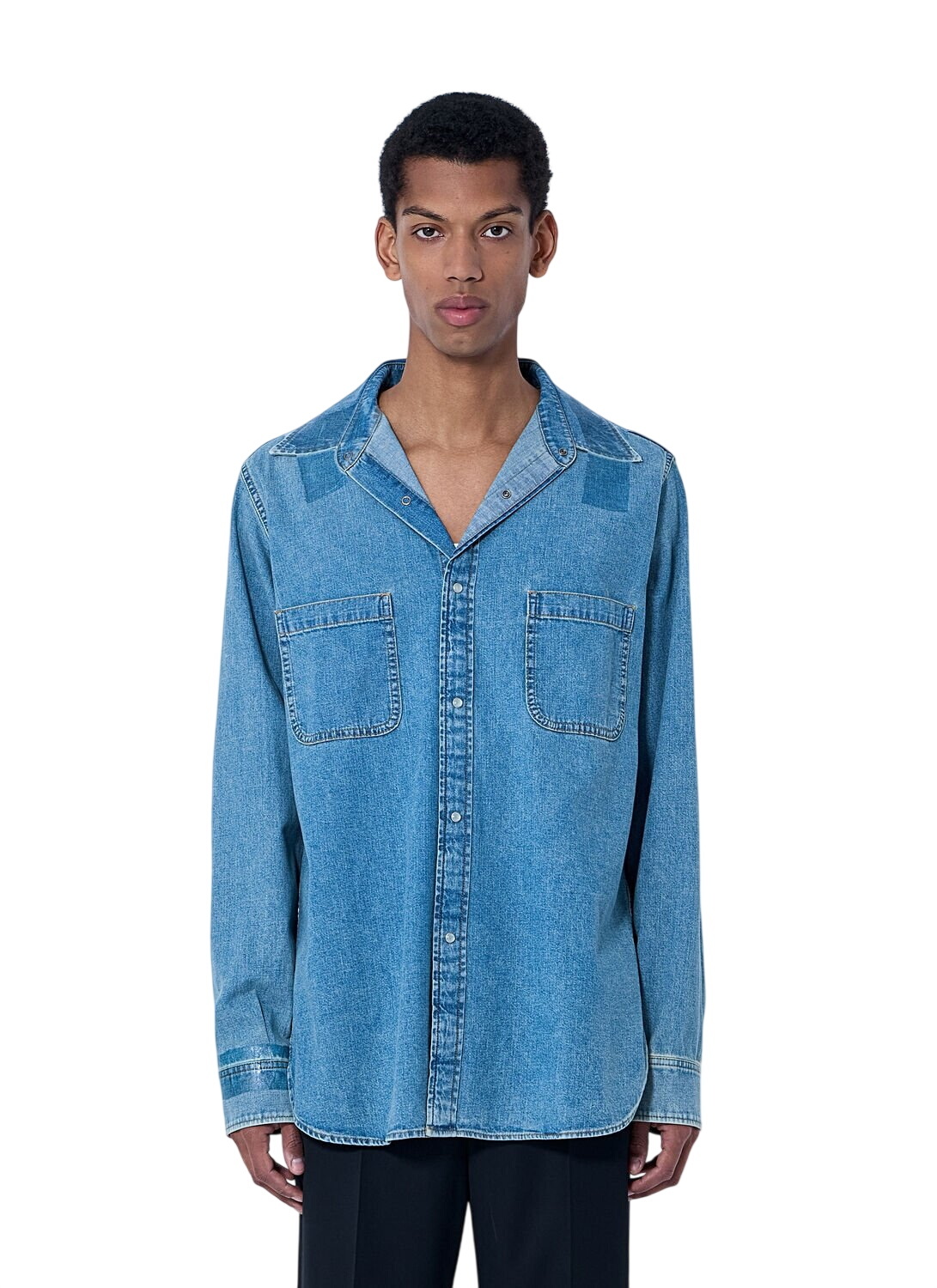 Maison Margiela Blue High-Rise Dungaroo Jeans Maison Margiela
