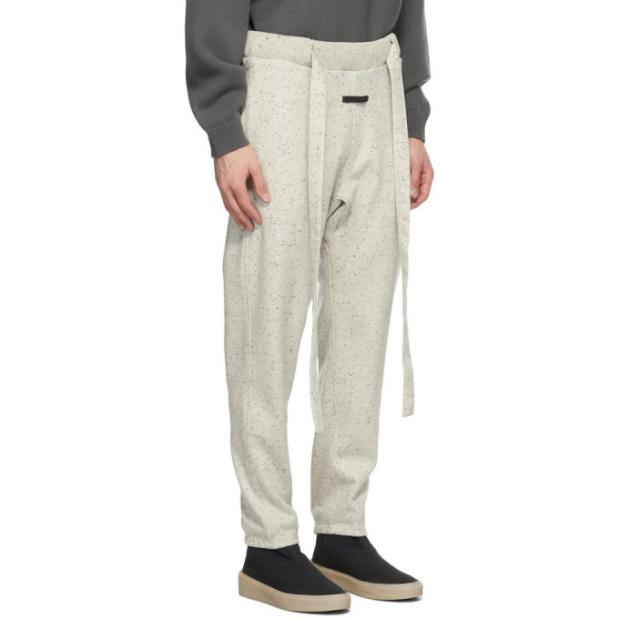 Fear of God Ermenegildo Zegna Off-White Wool Integrated Belt