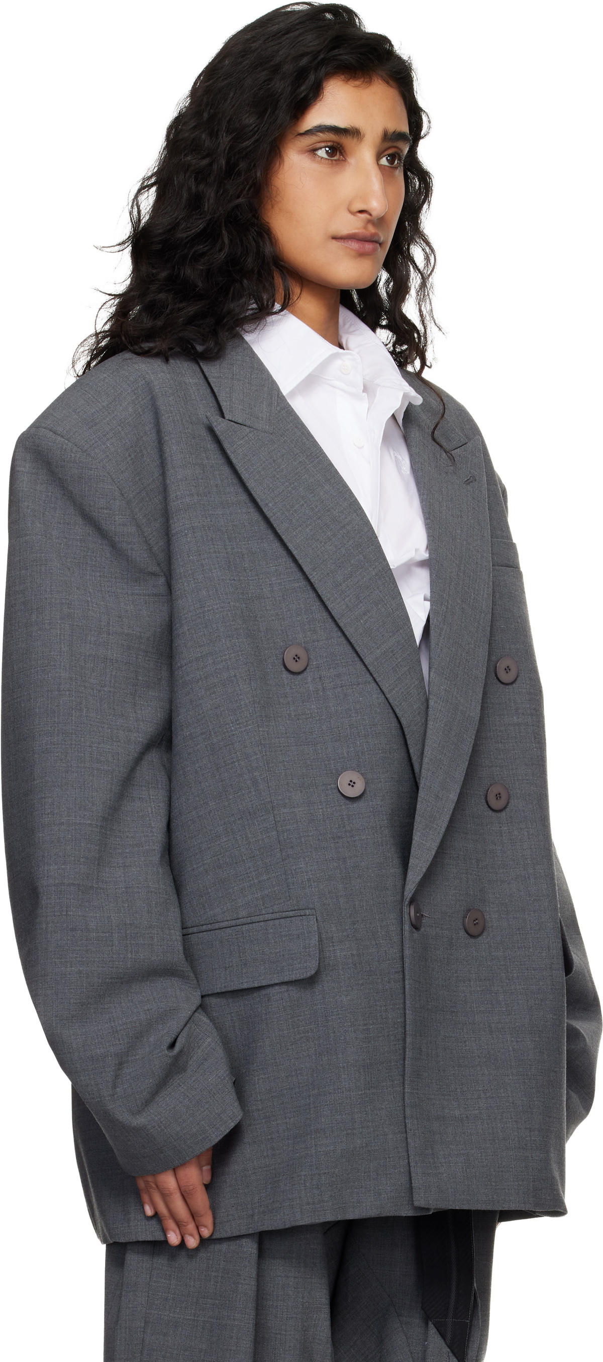 Ottolinger Gray Oversize Flex Blazer