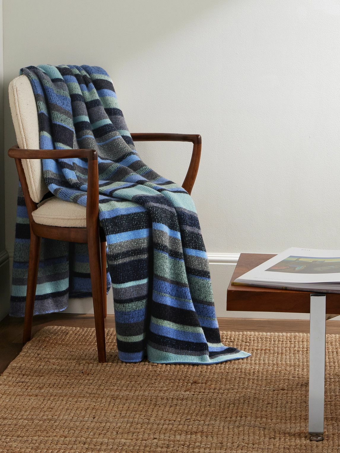 The Elder Statesman - Striped Cashmere Blanket