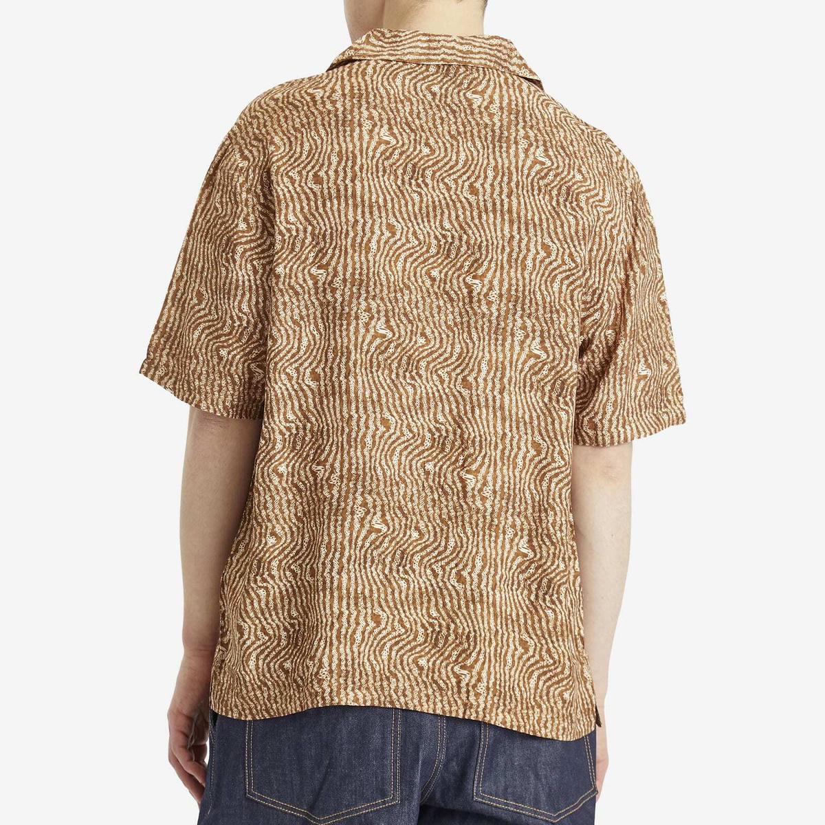 ACMH by Magic Castles Men's Marcus James Wave Vacation Shirt in Brown ...