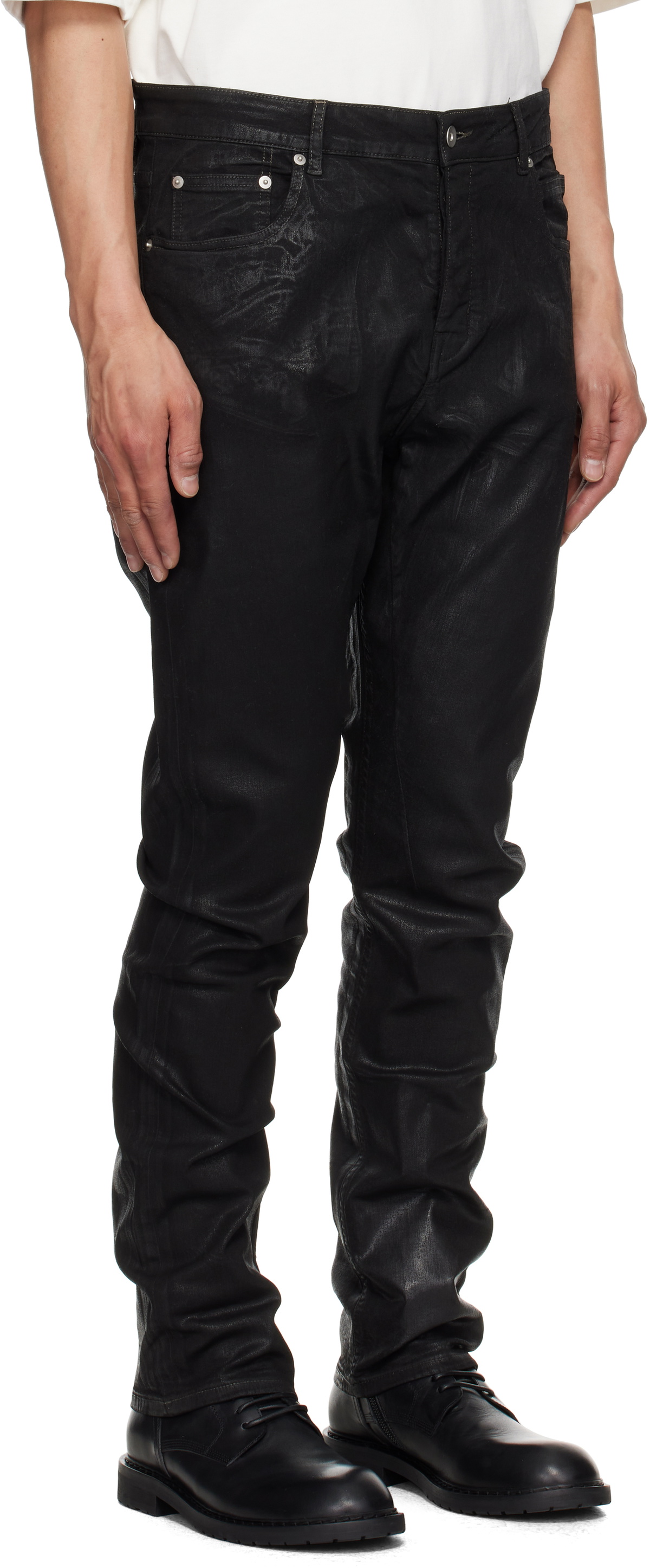 Rick Owens DRKSHDW Black Hollywood Detroit Cut Jeans Rick Owens 