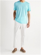 120% - Slub Linen T-Shirt - Blue