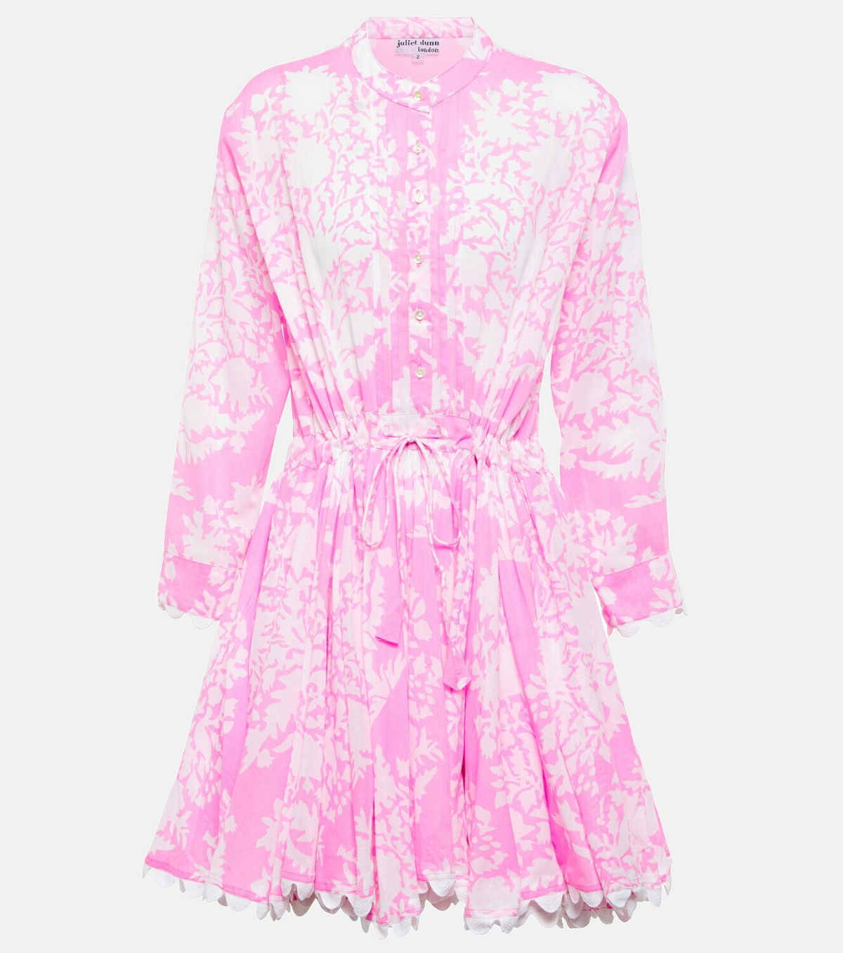 white christmas dresses Blue V Back Mini Dress with Majorelle Tie Dye Print → Juliet Dunn London