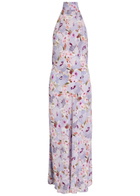 Balmain Poppy Floral-print Silk Midi Dress White