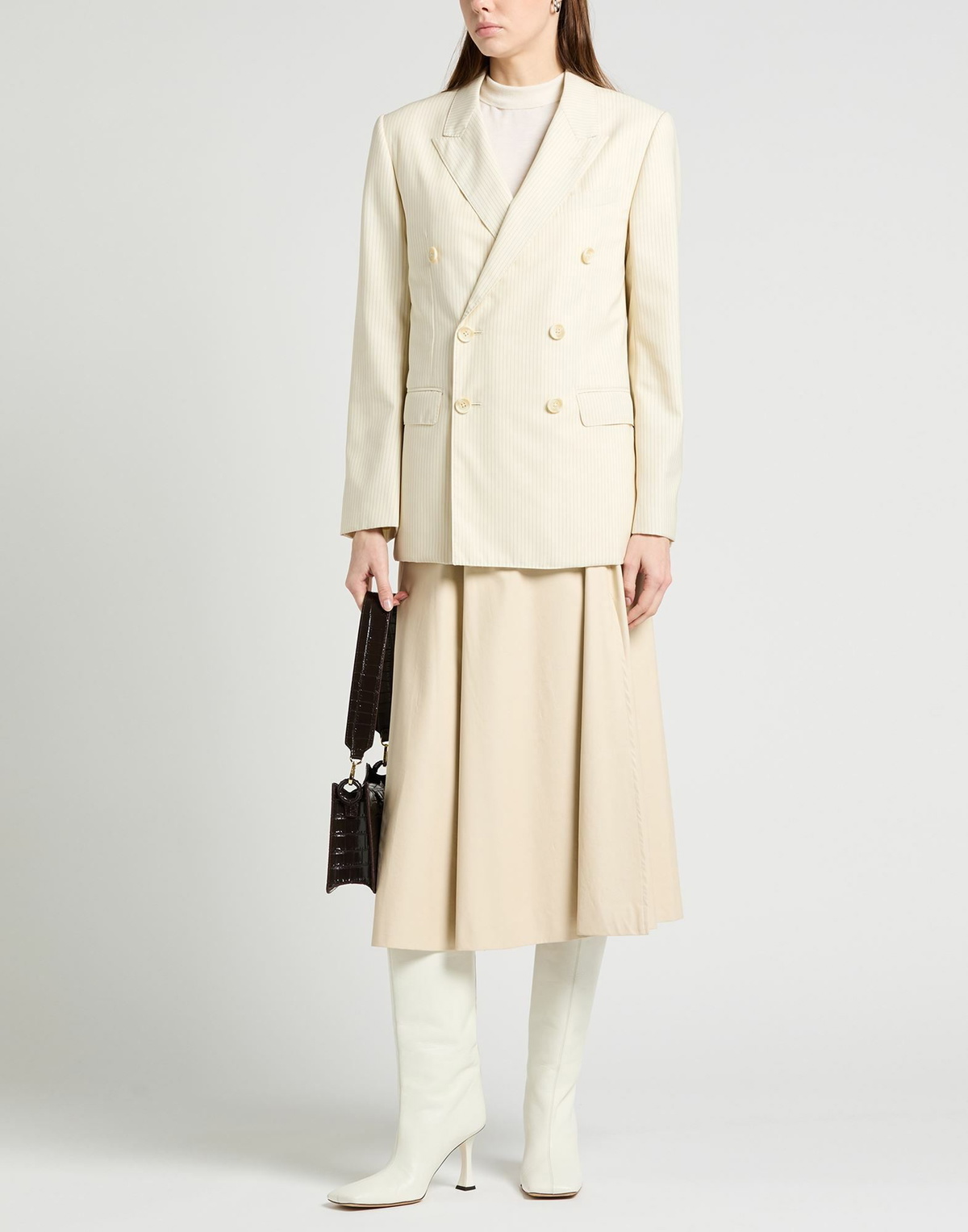 Celine Womens Blazer in Ivory