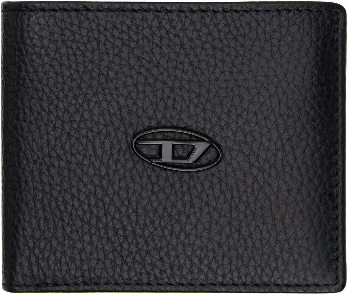 【DIESEL】Bi Fold Coin S Diesel Black Bi Fold Coin S Wallet Diesel