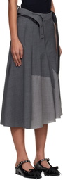 Ottolinger Gray Strapped Business Midi Skirt