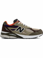 New Balance - Made in USA 990v2 Suede and Mesh Sneakers - Brown