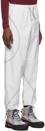 Saul Nash White Tech Coverstitch Air Lounge Pants